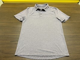 Lululemon Men’s Light Purple Short-Sleeve Polo Shirt - Medium - £23.56 GBP