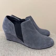 Vionic Elevated Stanton Suede Orthotic Wedge Boot Slate Grey Women&#39;s US ... - $30.00