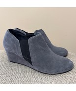 Vionic Elevated Stanton Suede Orthotic Wedge Boot Slate Grey Women&#39;s US ... - $41.03 CAD