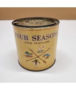 Four Seasons Flip Lid Style Empty Tobacco Tin - $29.39