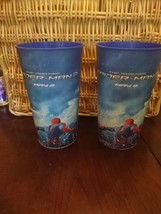 Movie Theater Cups Set Of 2 Spiderman Used Good Condition - £16.73 GBP