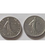 1965 &amp; 1977 France 1/2 Franc Silver Coins - €5,08 EUR