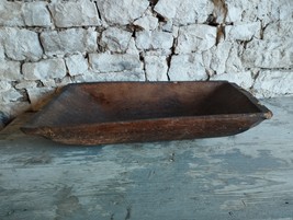 Antique Dough Bowl Wooden Bowl Primitive Antique Old Dough Bowl 19th. - $145.00