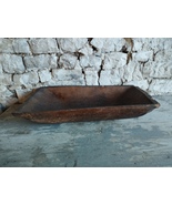 Antique Dough Bowl Wooden Bowl Primitive Antique Old Dough Bowl 19th. - $145.00