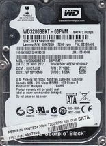 WD3200BEKT-08PVMT1, DCM HHCTJHB, Western Digital 320GB SATA 2.5 Hard Drive - $78.39