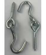 Lot 2 x 3/8&quot;. X 3-1/2&quot; Hammock Hook Lag Thread Style Lag Screw and Zinc-... - $364.34 MXN