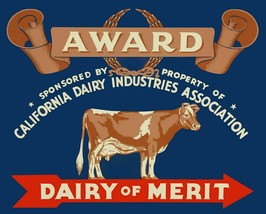 Dairy Merit Award Metal Sign - $39.95