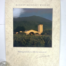 Robert Mondavi Winery Vintage Poster 19x26 Making Good Wine Is Skill Fin... - £114.52 GBP