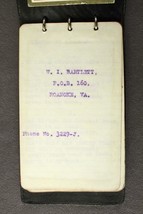 Vintage Paper 1920 Genealogy BARTLETT Roanoke VA Religious Poetry &amp; Daily Diary - £16.51 GBP