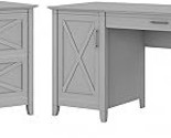Bush Furniture Key West 54W Computer Desk With Storage And 2 Drawer Late... - £721.69 GBP