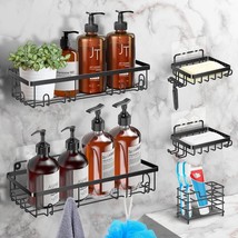 5 Pack/Set Shower Caddy Adhesive Shower Organizer For Bathroom Storage &amp;... - £28.05 GBP