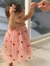 Pink  Baby Girl Tulle Dress | Pineapple Design | Flower Girl Dress | Inf... - £27.64 GBP