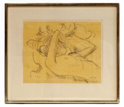 " Die Schlafende " Par Erich Heckel Crayon Croquis Sur Vélin 24 " x 21 "... - $50,370.01 " Die Schlafende " Par Erich Heckel Crayon Croquis Sur Vélin 24 " x 21 "... - $50,370.01