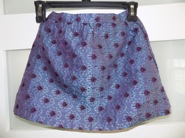 Peek Purple Turquoise Metallic Broacade Lined Skirt Size M (6/7) Girl&#39;s - $17.52