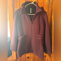 D.E.T.A.I.L.S. INT  Hooded Burgundy Colored Coat size M - $75.10 CAD