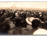 RPPC Large Crowd Gathered At Funeral UNP Postcard Y15 - £3.07 GBP