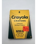 1985 Crayola 8 Crayons Vintage Nostalgic - £9.40 GBP