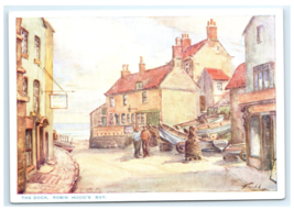 Painting Robin Hoods Bay Harold Todd Postcard - $7.00