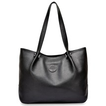 Zency Large Capacity Women Shoulder Bag 100% Leather Handbag Simple Fashion Lady - £93.61 GBP