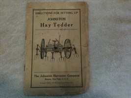 1904 Johnston Hay Tedder horse pull implement ... original book nice ! - £23.58 GBP