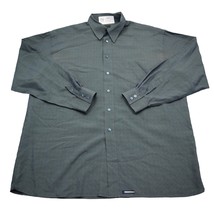 Ted Baker Shirt Mens 5 Green Long Sleeve Point Collar Button Pocket Logo - £20.60 GBP