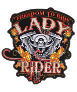 FREEDOM to RIDE LADY RIDER biker PATCH P4000 motorcycle ladies BIKERS PA... - $11.10 CAD