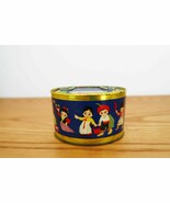 Vintage tin lithograph small piggy bank with international children design - $14.99