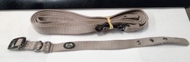 Hamilton Top Paw Taupe Nylon Dog Collar with Leash 5/8&quot; - $10.99