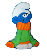 The Smurfs &quot;Mystery&quot; SMURF Foam Art WALL DECOR PLAYROOM APPROX 7.5&quot; OOAK - $18.99