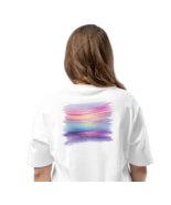 Oversized Heavyweight T-Shirt – Back Print White - $88.88 CAD