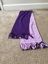 Women&#39;s Fleece Scarf Lavender Purple Reversible - £26.01 GBP
