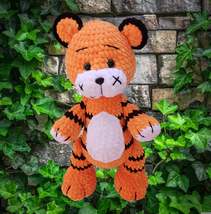 Crochet Winnie the Pooh - Tigger Plush Toys, Height 14.17 inch/36cm, Amigurumi - £27.68 GBP