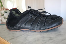 TSUBO Mens Lace Up Black Leather Shoes Size 12 (9 3/4 inch inside) - £35.54 GBP