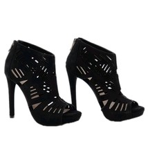 BCBGeneration Women&#39;s Morocco Black Suede High Heel Strap Shoes Size 6.5... - $857.40 MXN