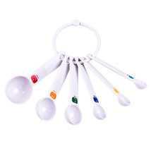 Appetito Plastic Measure Spoons 6pcs (White) - £12.32 GBP