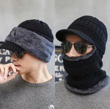 Gorro de lana para hombre y mujer, pasamontañas, máscara, gorro de punto - £18.59 GBP