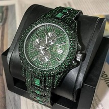 Reloj de pulsera de cuarzo para hombre, cronógrafo de lujo, con fecha au... - £55.03 GBP