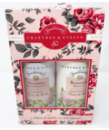 FULL SIZE Crabtree &amp; Evelyn Rosewater Shower Gel + Body Lotion Gift Set ... - £31.59 GBP