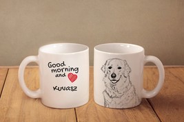 Kuvasz - a mug with a dog. &quot;Good morning and love...&quot;. High quality cera... - £11.79 GBP