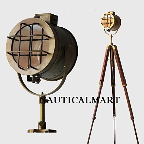 Nauticalmart Classical Designer Searchlight With tripod Floor Lamp Stand