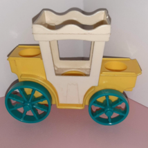 King and Queen&#39;s Carriage from Fisher Price 1974 Little People Castle Se... - $14.85
