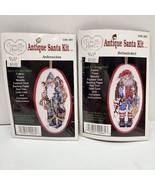 2 Cross My Heart Antique Santa Ornament Kits Cross Stitch #CSK-281 &amp; CSK... - £7.61 GBP
