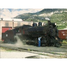 Nevada Northern Railway Locomotive 93 Color 6 x 8 1/2 Color Postcard - $5.39