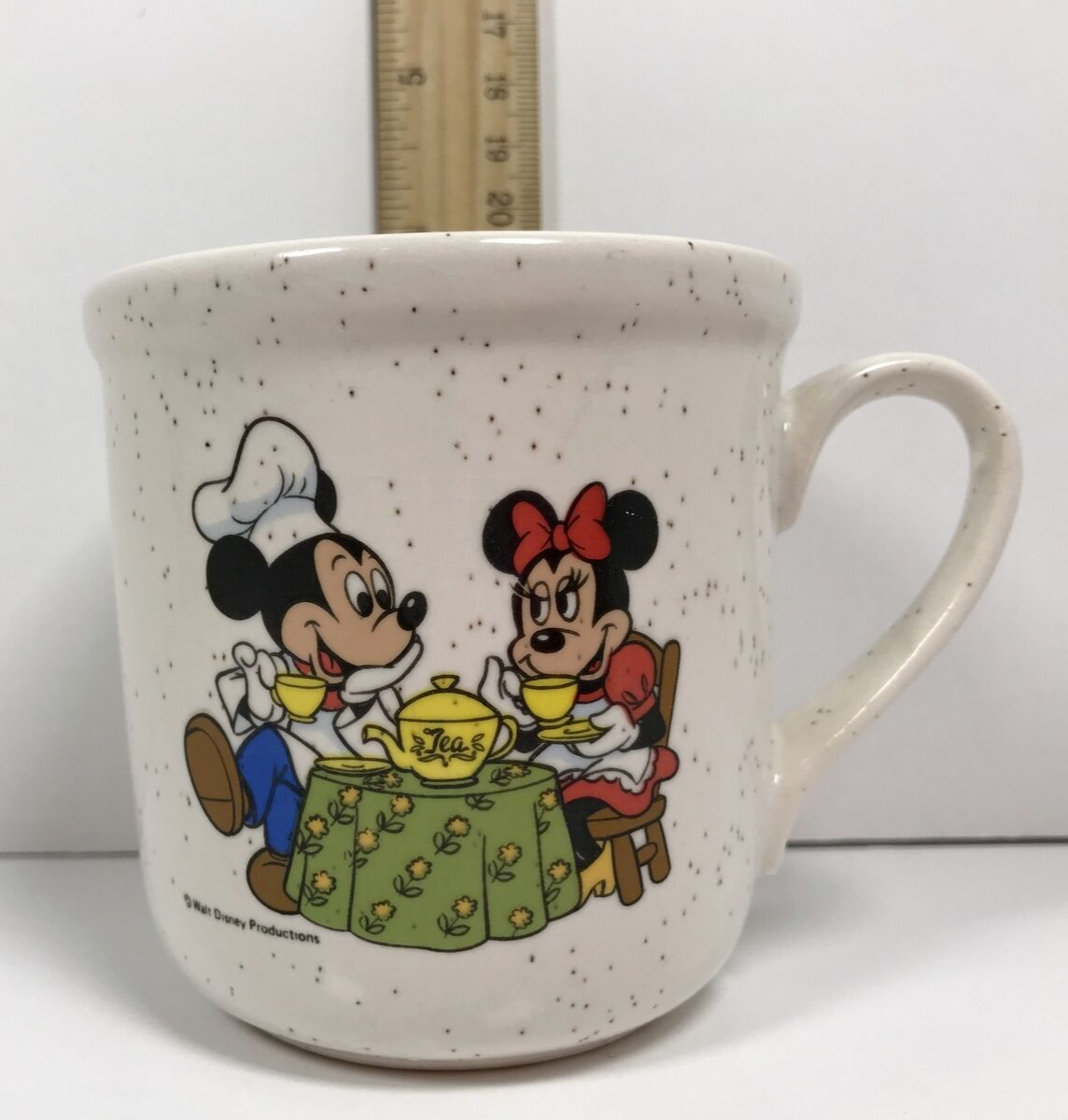 Primary image for Vtg Mickey & Minnie Tea Time Tea Cup Walt Disney Productions