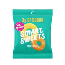 SmartSweets Peach Rings, Candy With Low Sugar 3g, Low Calorie 100, Net C... - $12.95