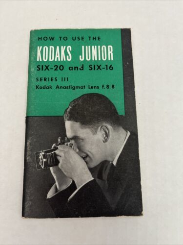 Primary image for How da Usare Kodaks Junior Six-20 & Six-16 Brochure Manuale Series III