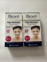 Biore Deep Cleansing Pore Strips, 8 Nose Strips. NEW DAMAGED BOX  (Pack ... - $9.46