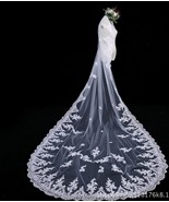 High Quality Vintage White/Ivory Long Wedding Veils with Comb - £32.47 GBP