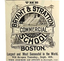 Bryant &amp; Stratton Commercial College 1894 Advertisement Victorian 7 ADBN1jj - $14.99
