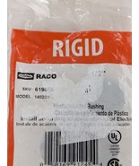 Rigid 1/2&quot; Plastic Insulated Bushing Hubbell Pack of 4 1402B4 - $10.59 CAD